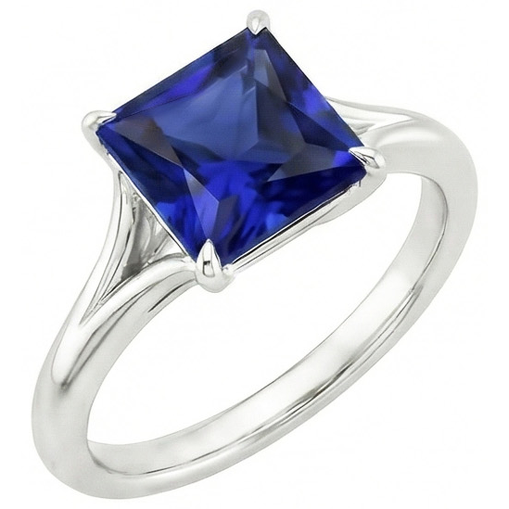 echter princess diamant 5Karat ring Detailansicht