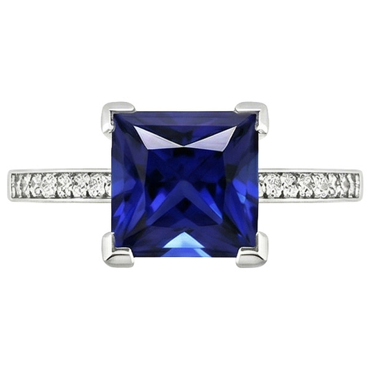 echter round diamant 4Karat ring Detailansicht