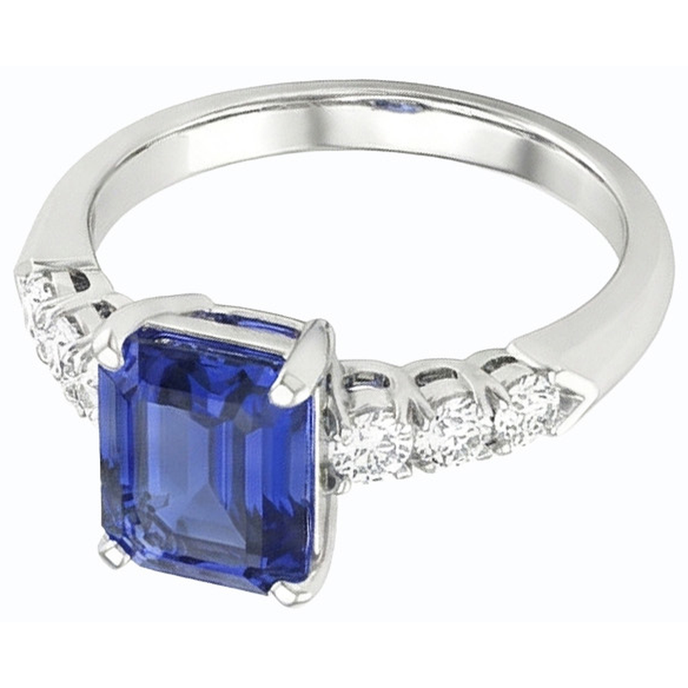 echter round diamant 2.50Karat ring Seitenansicht