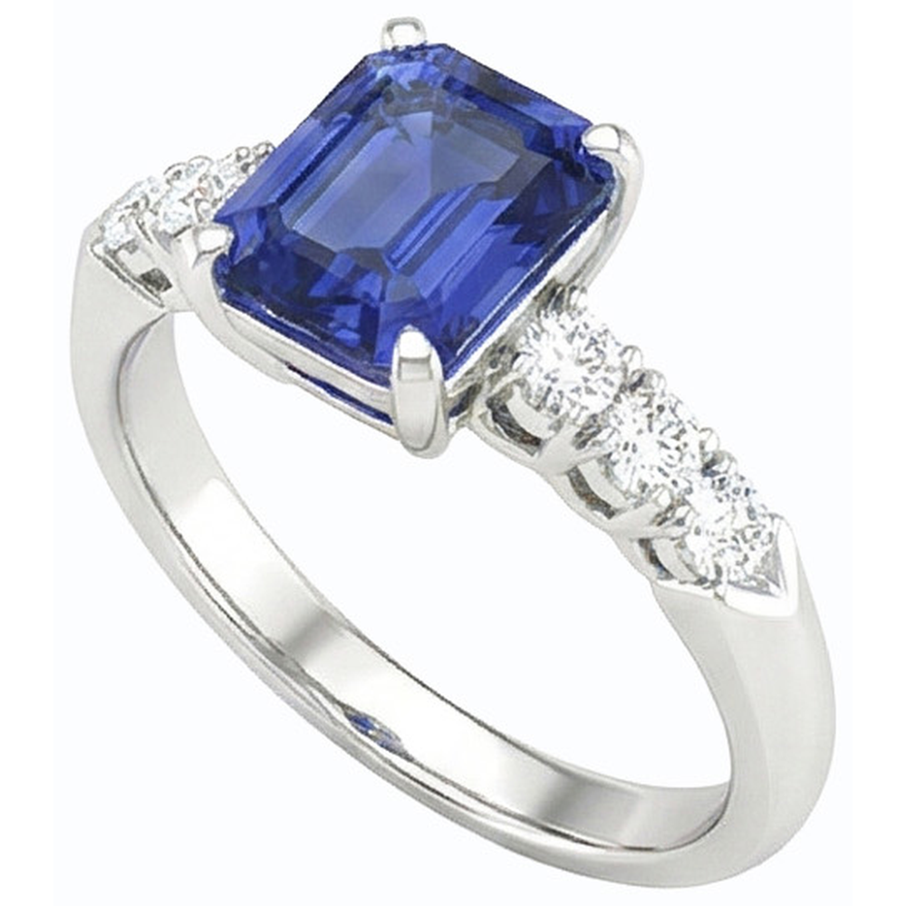 echter round diamant 2.50Karat ring Detailansicht