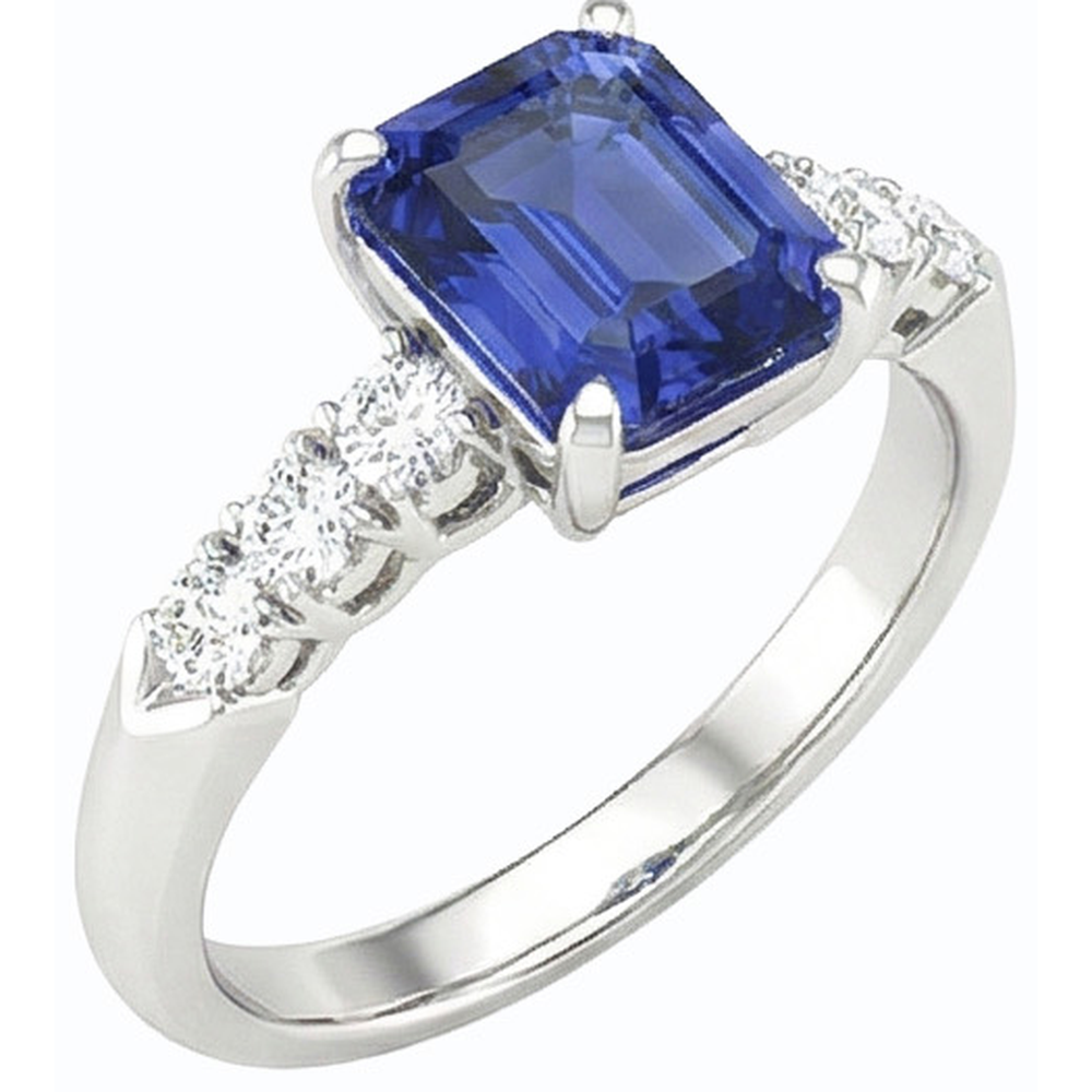 echter round diamant 2.50Karat ring Draufsicht