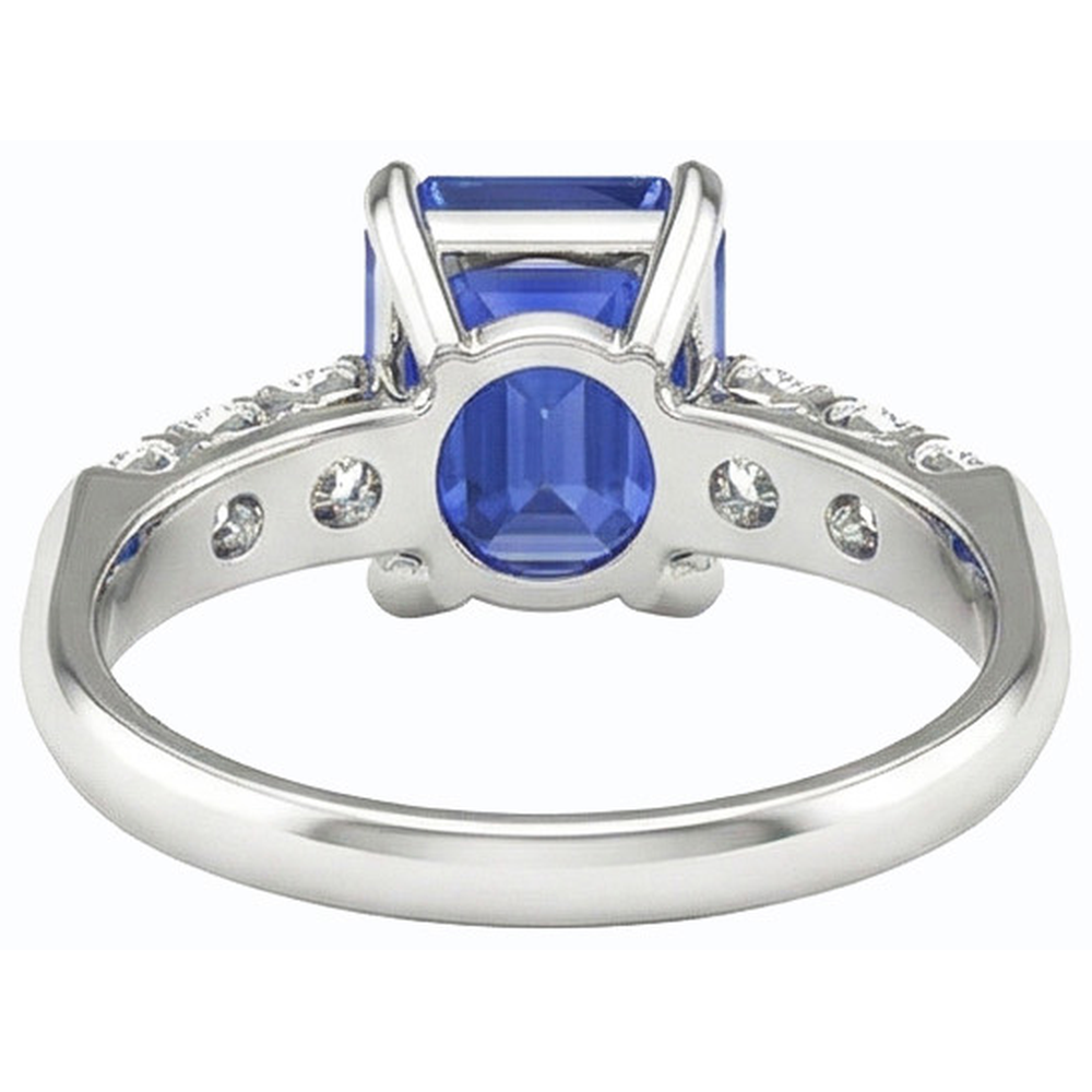 echter round diamant 2.50Karat ring Profilansicht
