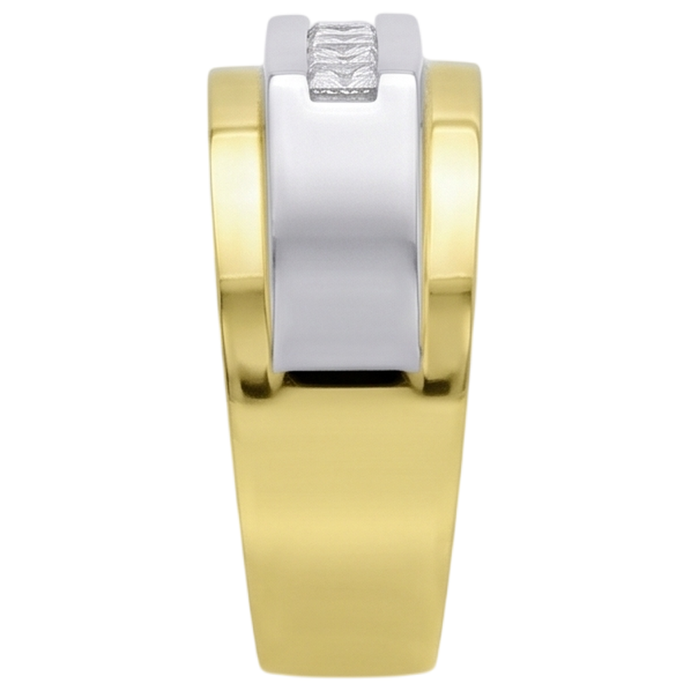 Weißgold14K Herren Ring Band Prinzessin Echt Aus der Erde Abgebauter Natürlicher Diamant0,72 Karat