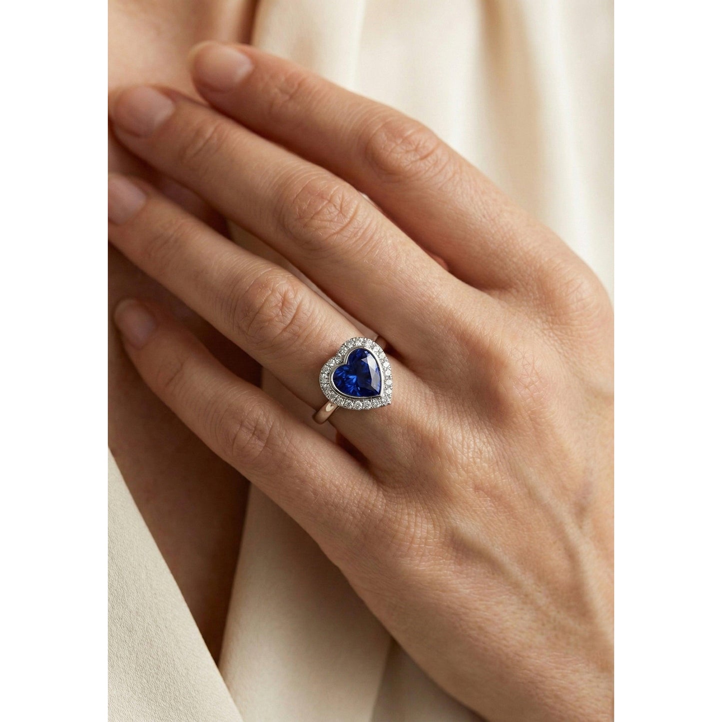 echter round diamant 4Karat ring mit Diamantbesatz