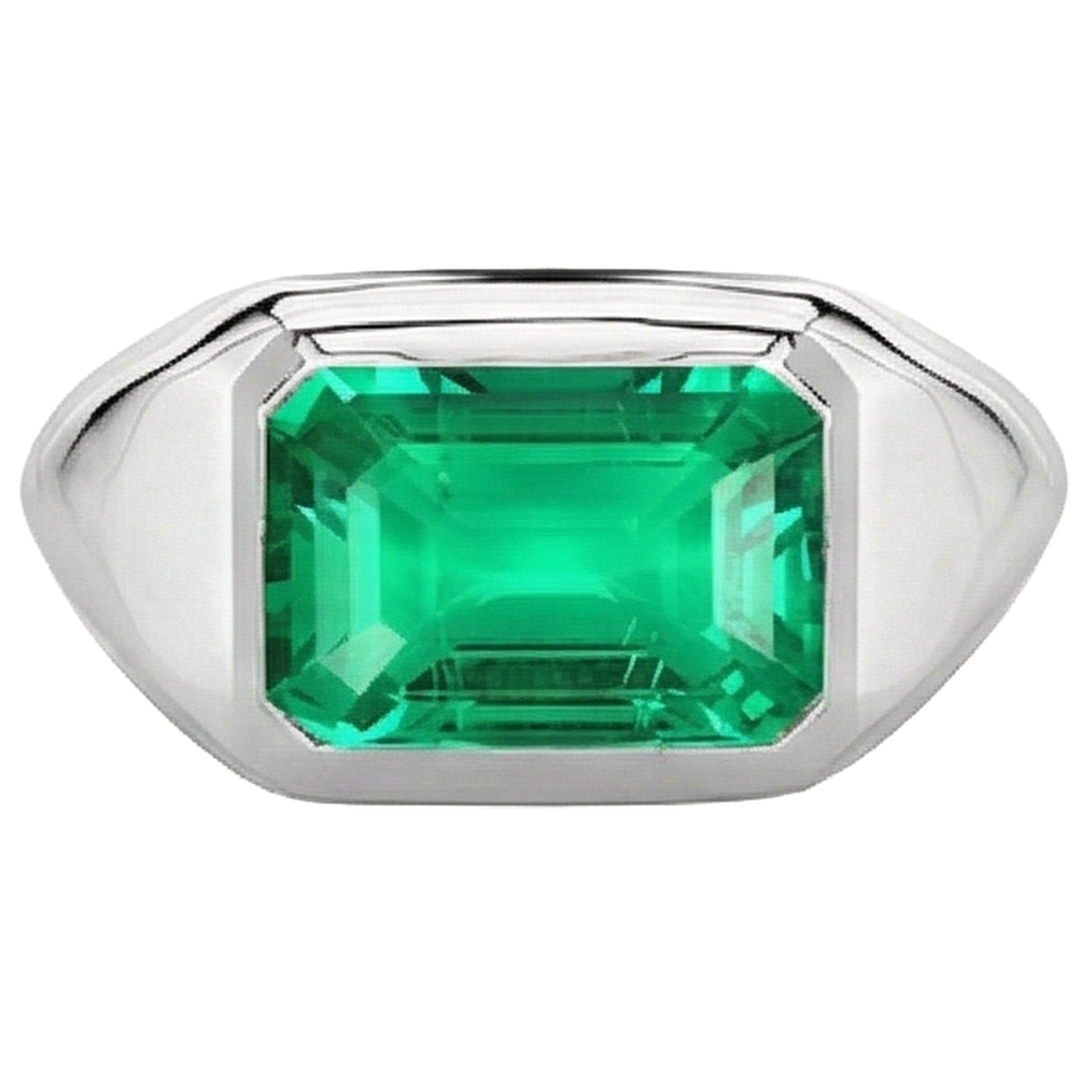Feiner Edelstein-Ring 3 Karat – Profilansicht