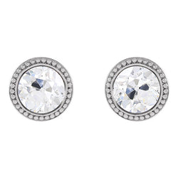 Erdgewonnener Lünettenfassung Edler Diamant Ohrringe 2 Karat