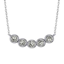 Handgemachter Hänge-Anhänger mit Zargenfassung Edler Diamant – 5