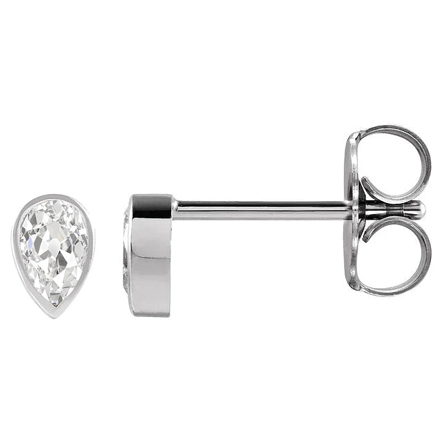 Brillanter Diamant Ohrstecker 2 Karat – Frontansicht