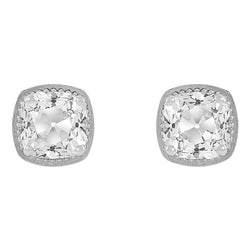 Old Mine Cut Edler Diamant Ohrhänger 3,50 Karat – 14K Weißgold