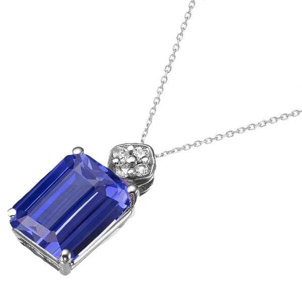 Maßgefertigter Royalblauer Saphir Edelstein-Anhänger 2,50 Karat – Hauptansicht