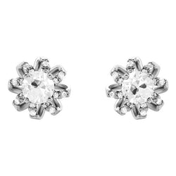 Naturreiner Diamant Ohrhänger – 14K Weißgold 1 Karat