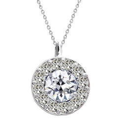 Halo 14K Weißgold – Diamant Old Mine Cut 3 Karat