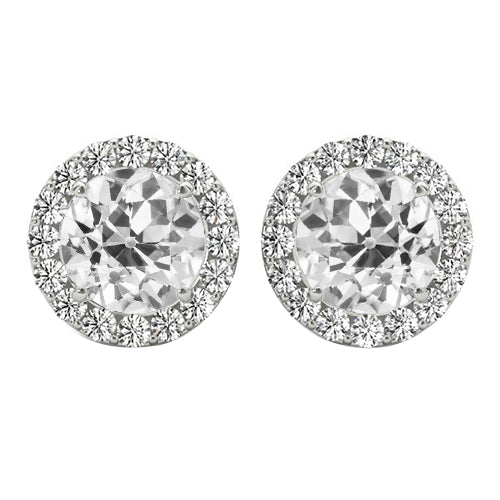Designer Diamant Halo-Fassung Ring 6,50 Karat – Hauptansicht