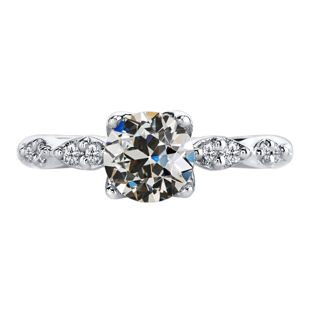 Natürlicher Diamant Anniversary Ring 2 Karat 14K Weißgold – Hauptansicht