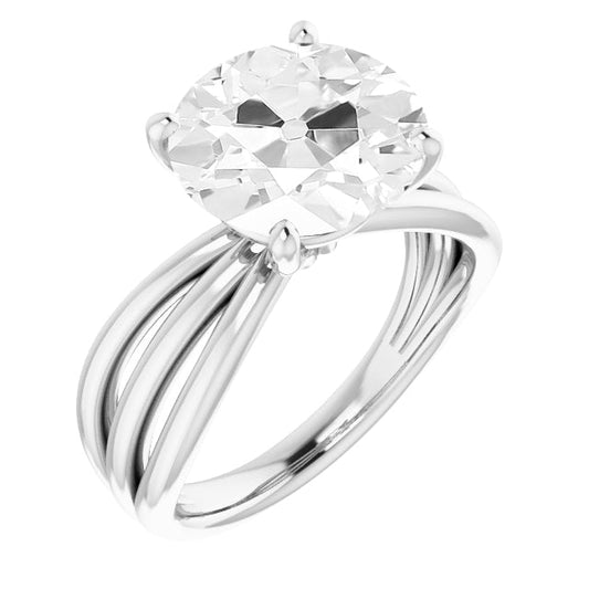 Authentischer Brillant Solitär-Ring – Hauptansicht