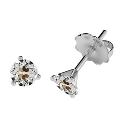 Edler Diamant Antik-Kissen-Schliff Ohrringe 1,50 Karat in 14