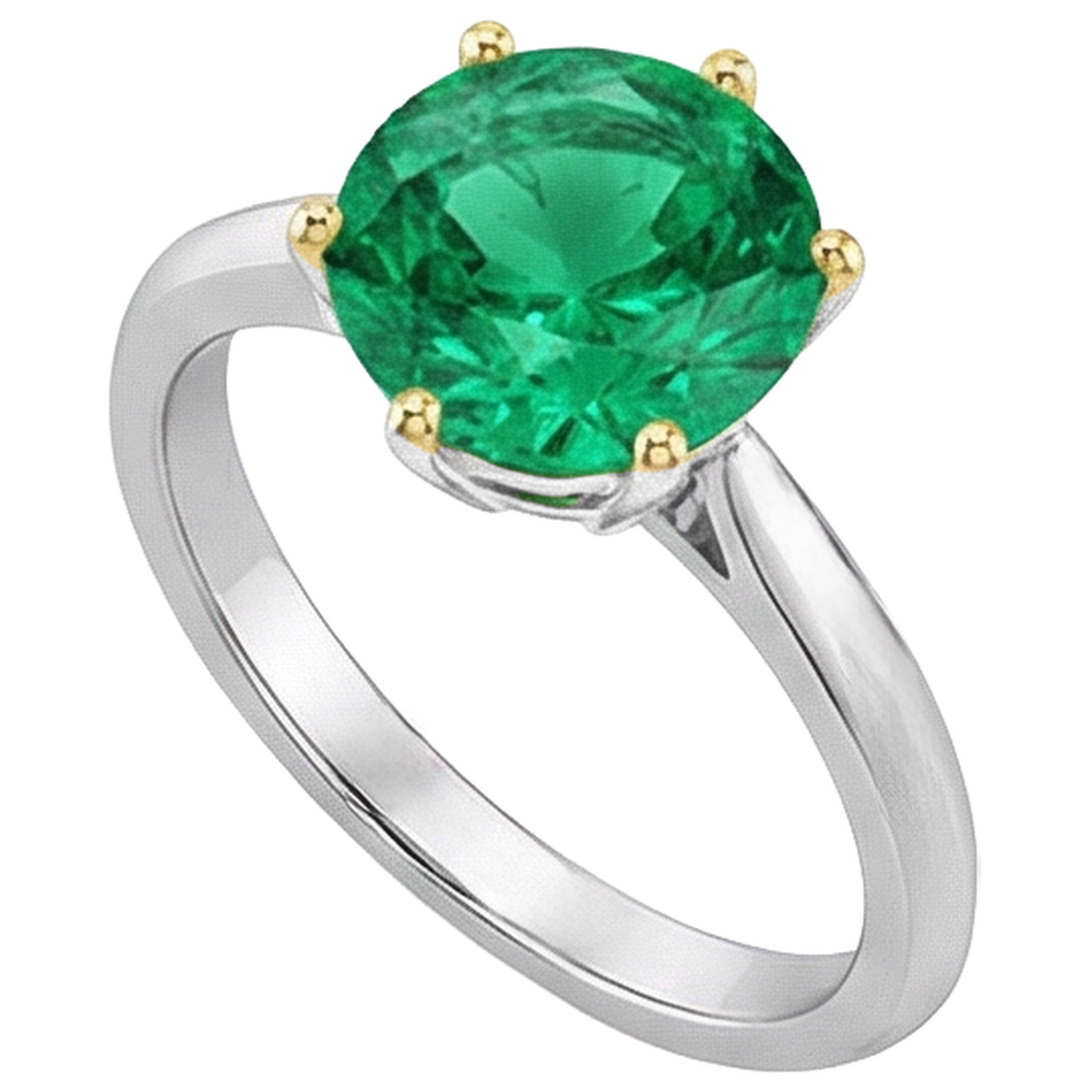 Handgemachter Schmuckstein-Ring 2,50 Karat – Seitenansicht