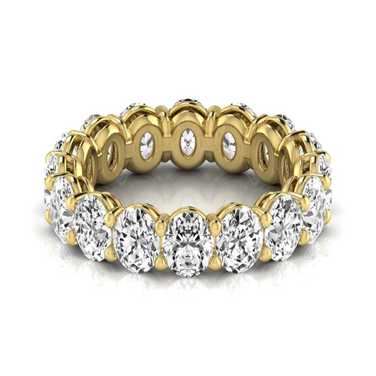 Brillant Eternity Band 0,33 Karat 14K Gelbgold – Frontansicht