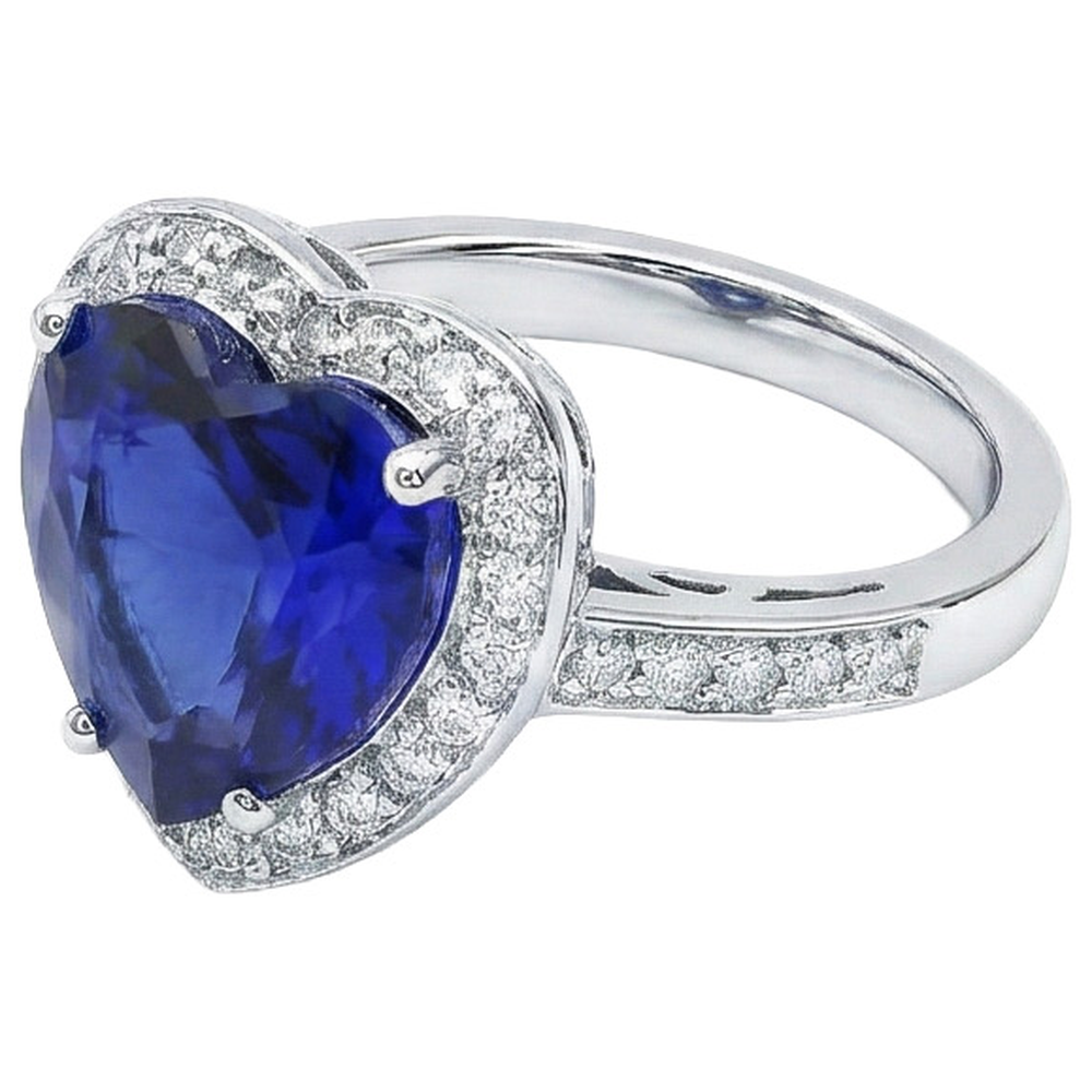 Wunderschöner Saphir Aus der Erde Abgebauter Natürlicher Diamant Ring Gold Hochzeitsschmuck 2,50 Karat