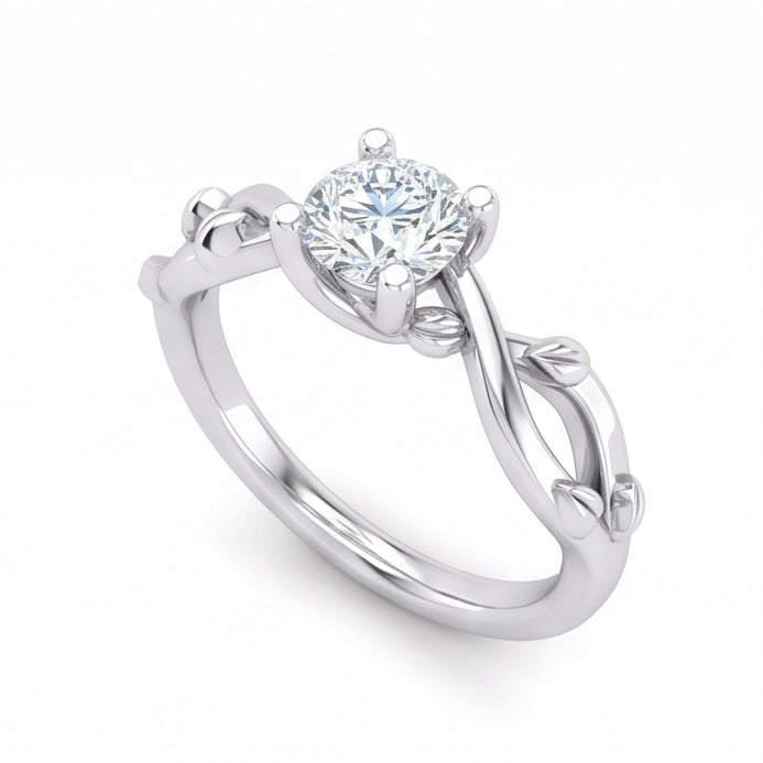 echter round diamant 1.75Karat ring Draufsicht