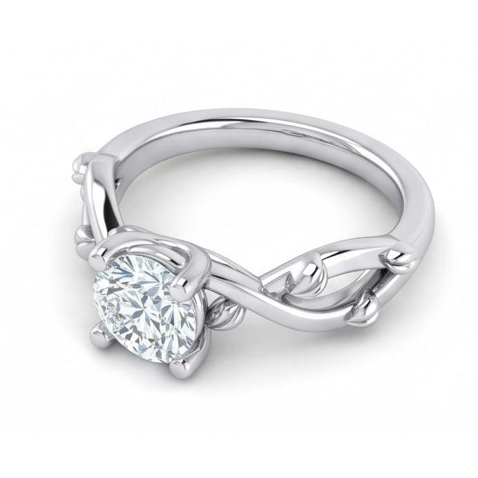 echter round diamant 1.75Karat ring mit Diamantbesatz