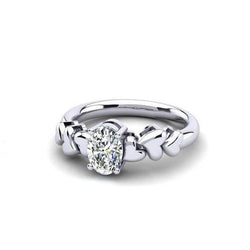 Wunderschöner Verlobungsring mit Solitär Natürliche diamant im Ovalschliff von 1,75 ct
