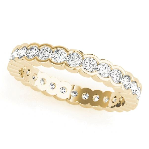 Brillant Rund-Brillant Eternity Band in 14K Gelbgold – Hauptansicht