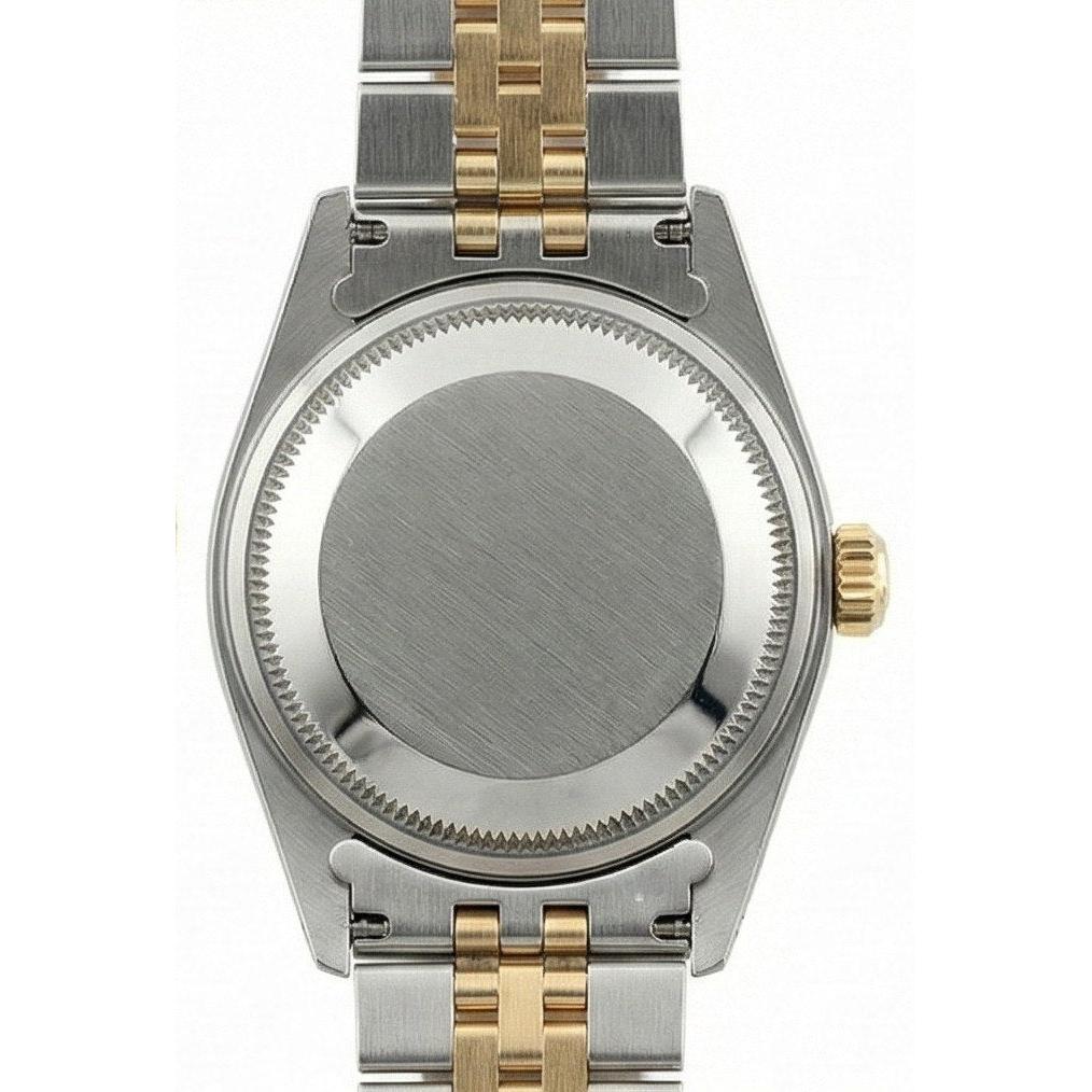 Zeichenfolge Diamant Zifferblatt Datejust Rolex Damenuhr Edelstahl & Gold