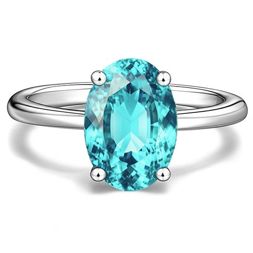 Zeitloser 3 Karat Paraiba Solitärring