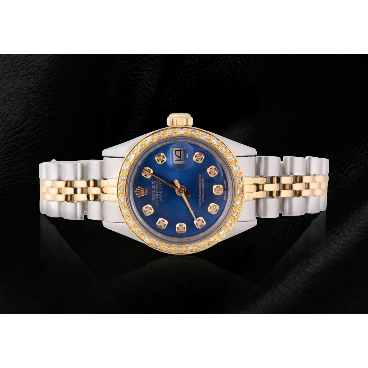 Zweifarbige Jubilee-Damenuhr Datejust Rolex
