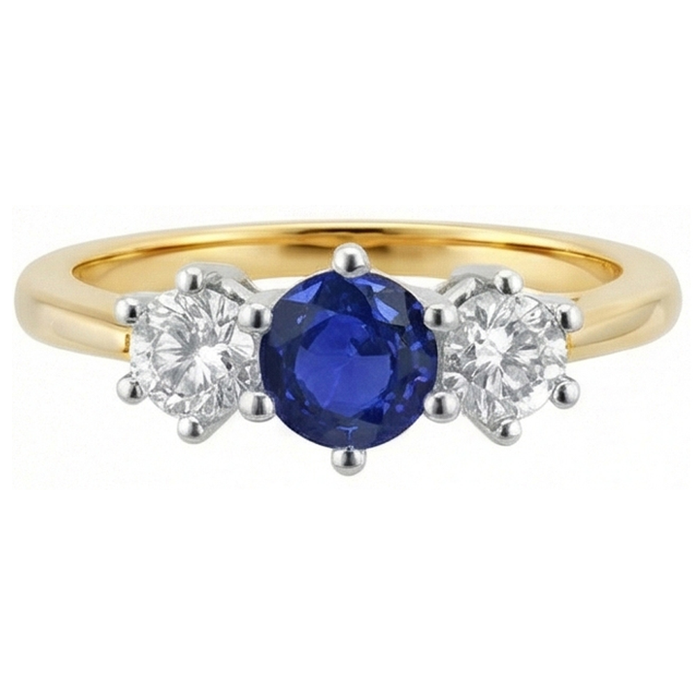 echter round diamant 3.50Karat ring Seitenansicht