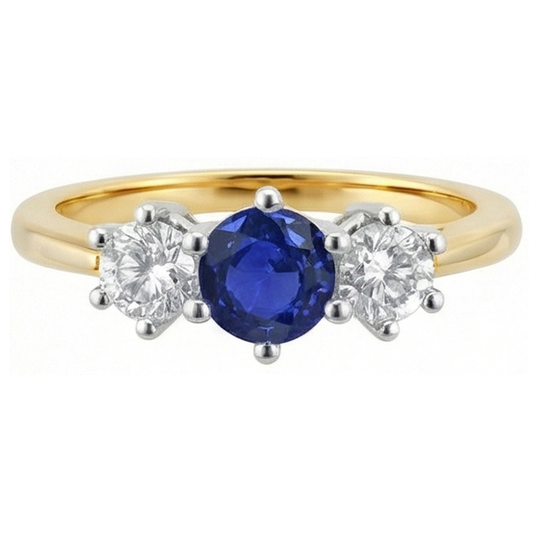 echter round diamant 3.50Karat ring Seitenansicht