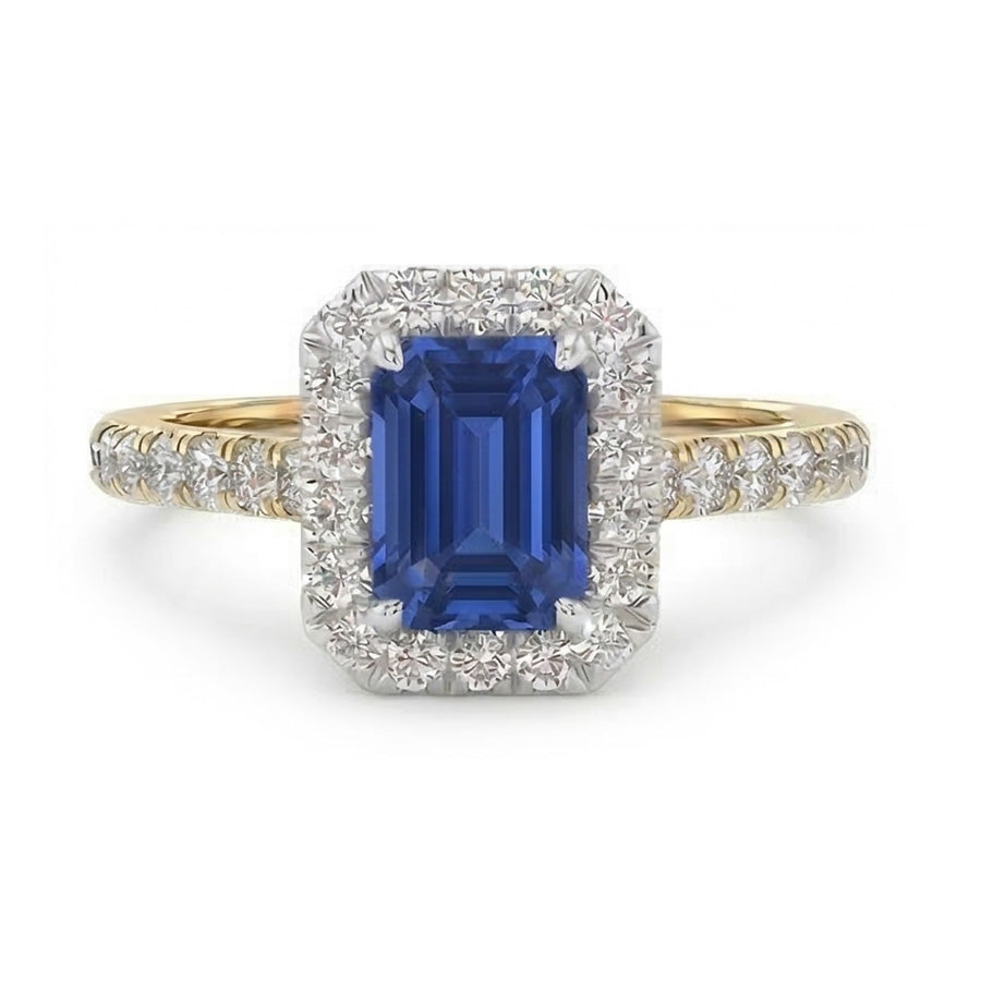 echter round diamant 3Karat ring Seitenansicht