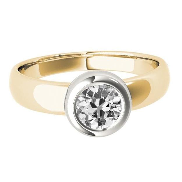 echter round diamant 1.50Karat ring Seitenansicht