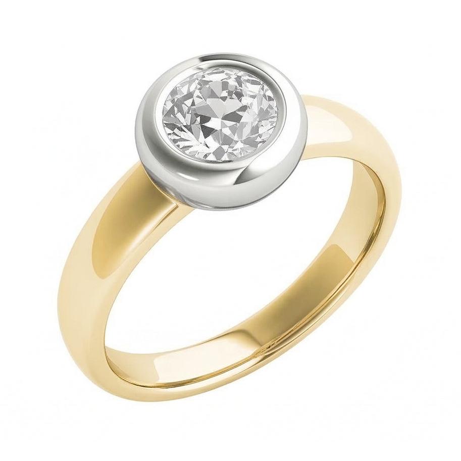echter round diamant 1.50Karat ring Detailansicht