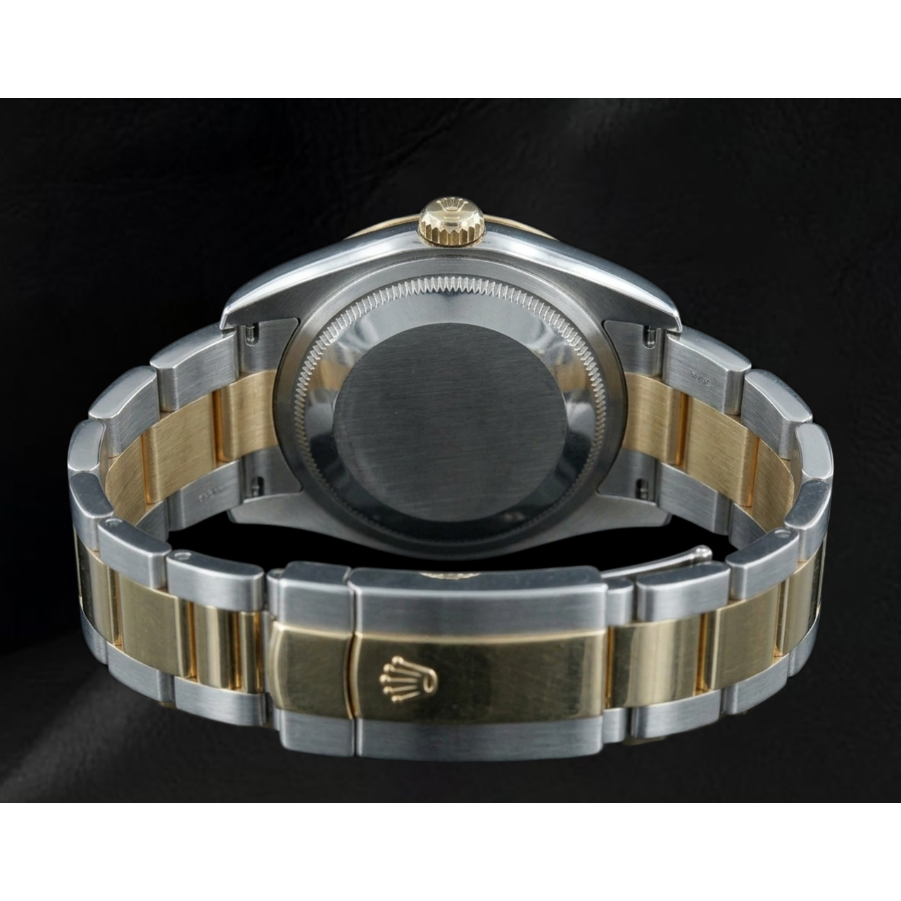 Zweifarbiges Auster-Armband Rolex Datejust 36 mm Herrenuhr weißes Zifferblatt schnell eingestellt