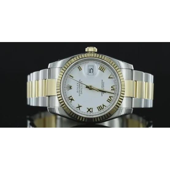 Zweifarbiges Auster-Armband Rolex