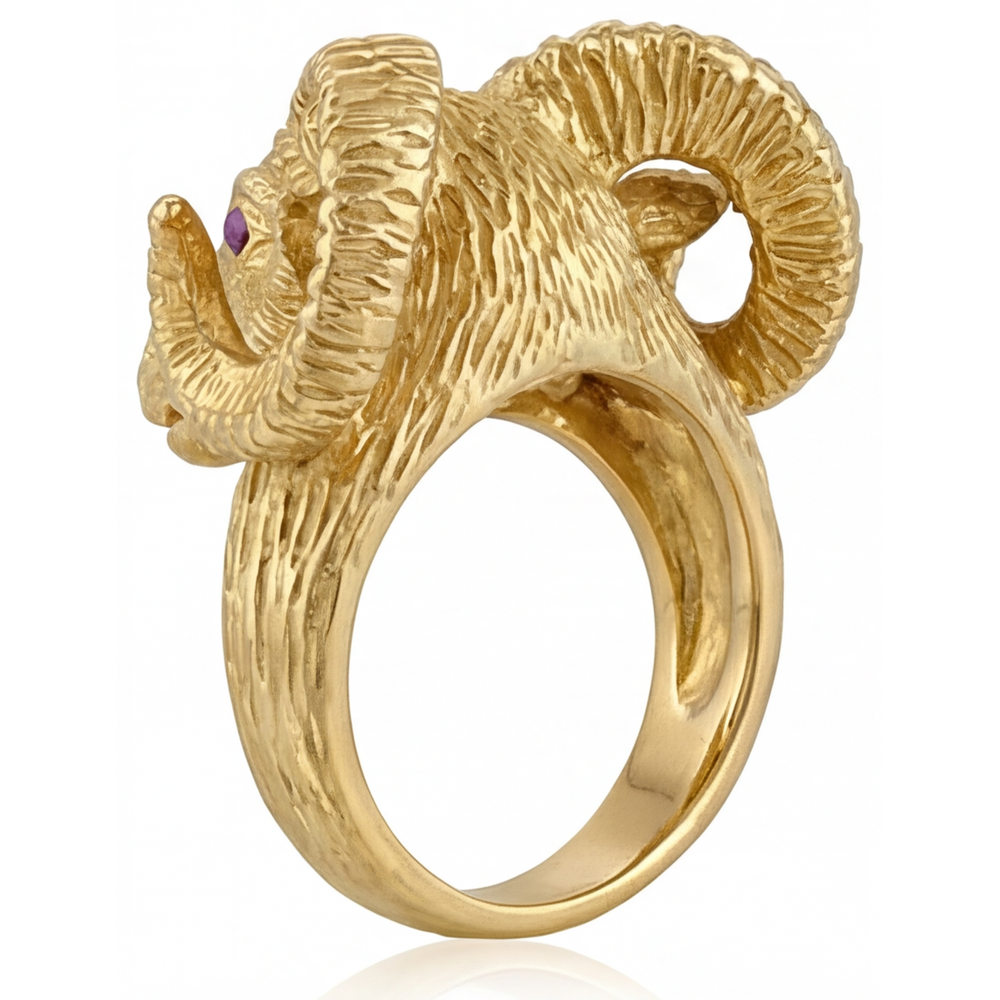 Exquisiter Amethyst Edelstein-Ring 0,10 Karat – Draufsicht