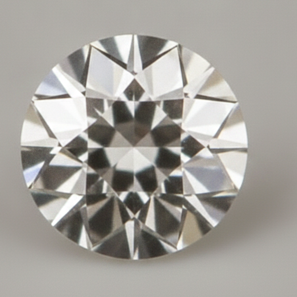 Antiker F VS1 aus der Erde gewonnener loser Diamant, runder Alteuropäischer Schliff, natürlich, 9 Karat