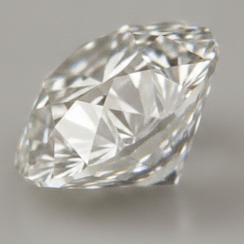 Antiker F VS1 aus der Erde gewonnener loser Diamant, runder Alteuropäischer Schliff, natürlich, 9 Karat