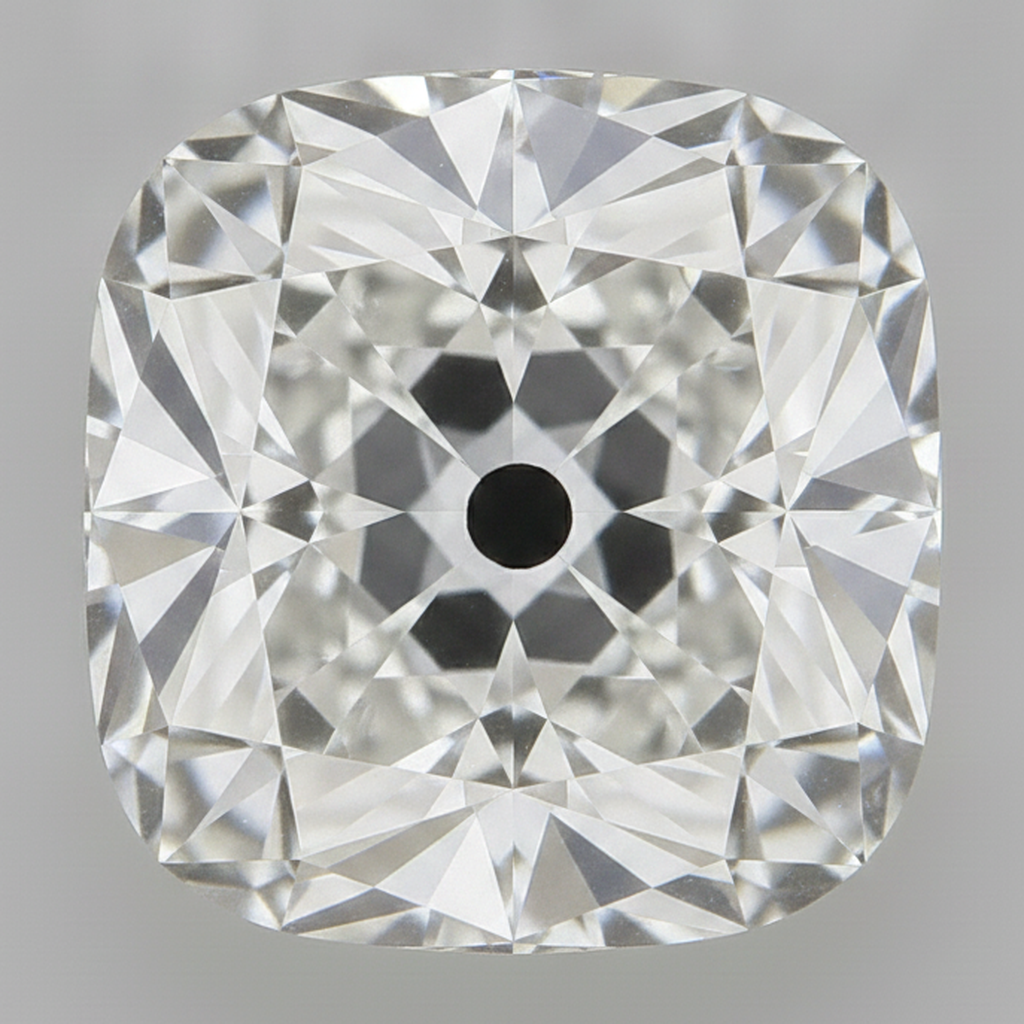 Antiker Kissenschliff aus der Erde gewonnen Echter 5 Karat F VS1 loser Diamant