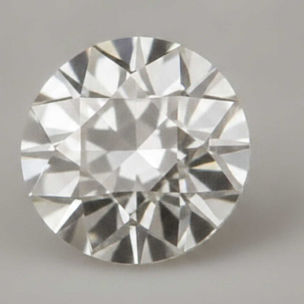 Authentischer 5 Karat Alteuropäischer Schliff Runder aus der Erde gewonnener Natürlicher loser Diamant H VS1