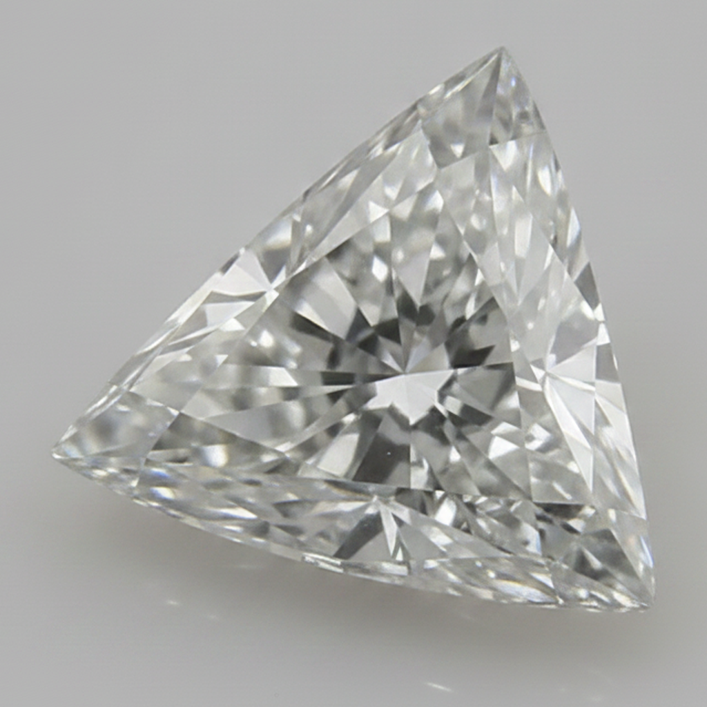 Authentischer loser Diamant im Trillion-Schliff, natürlich, 9 Karat, G VS1, aus der Erde gewonnen
