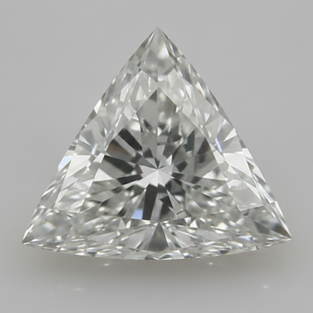 Authentischer loser Diamant im Trillion-Schliff, natürlich, 9 Karat, G VS1, aus der Erde gewonnen