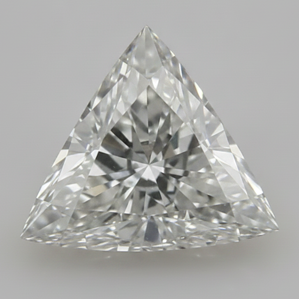 Authentischer loser Diamant im Trillion-Schliff, natürlich, 9 Karat, G VS1, aus der Erde gewonnen