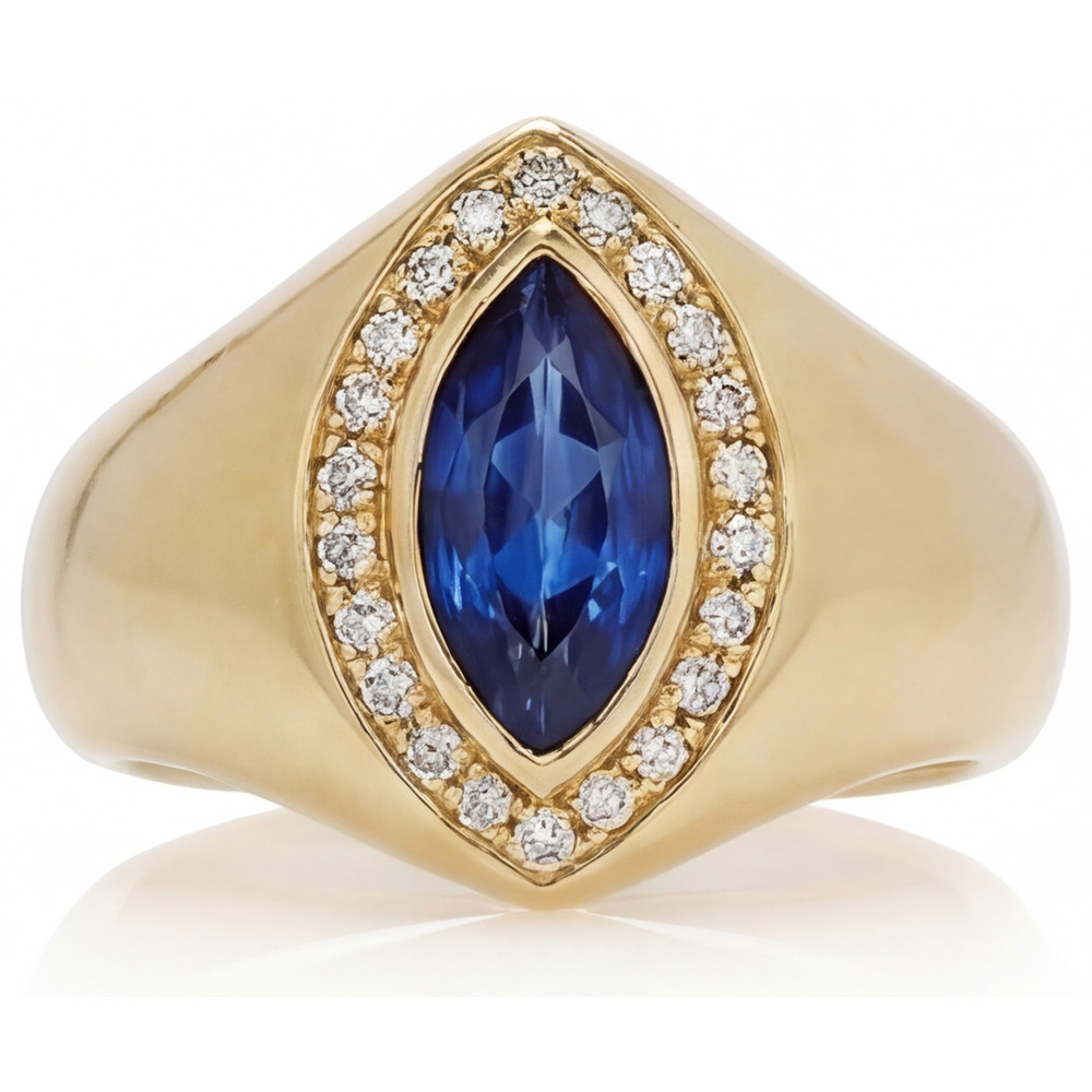 Exquisiter Blauer Saphir Schmuckstein-Ring 2,75 Karat – Hauptansicht