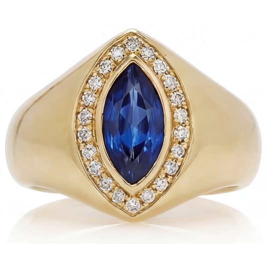 Exquisiter Blauer Saphir Schmuckstein-Ring 2,75 Karat – Hauptansicht