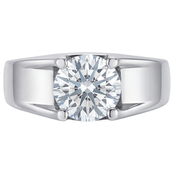 Brillant Herrenring 2,50 Karat F/VS1 – 14K Weißgold