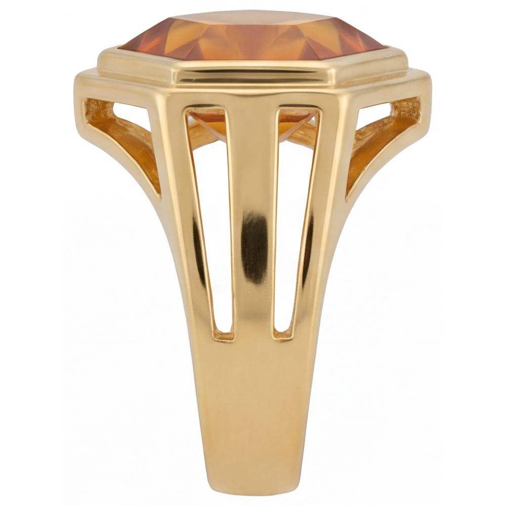 Exquisiter Schmuckstein-Ring 5 Karat – Seitenansicht