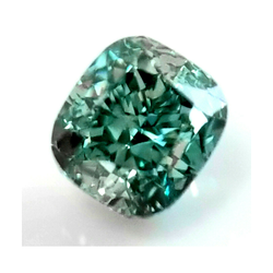 1,5 Karat natürlicher Kissenschliff grüner veredelter loser Diamant